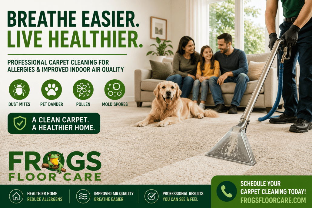 Carpet Cleaning For Allergies and Improved Indoor Air Quality